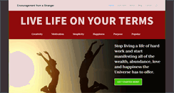 Desktop Screenshot of encouragementfromastranger.com